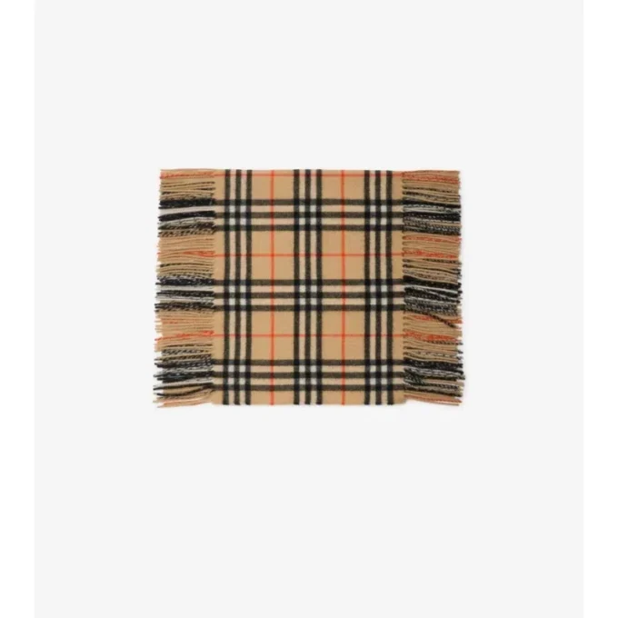 Check Cashmere Happy Scarf