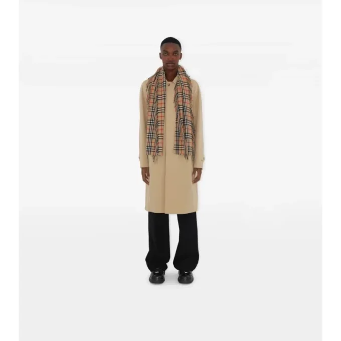 Check Cashmere Happy Scarf