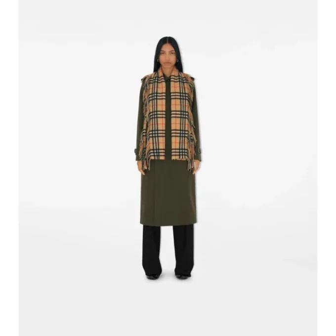 Check Cashmere Happy Scarf