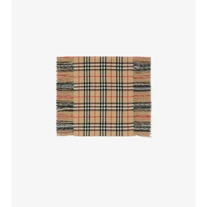 Check Cashmere Happy Scarf