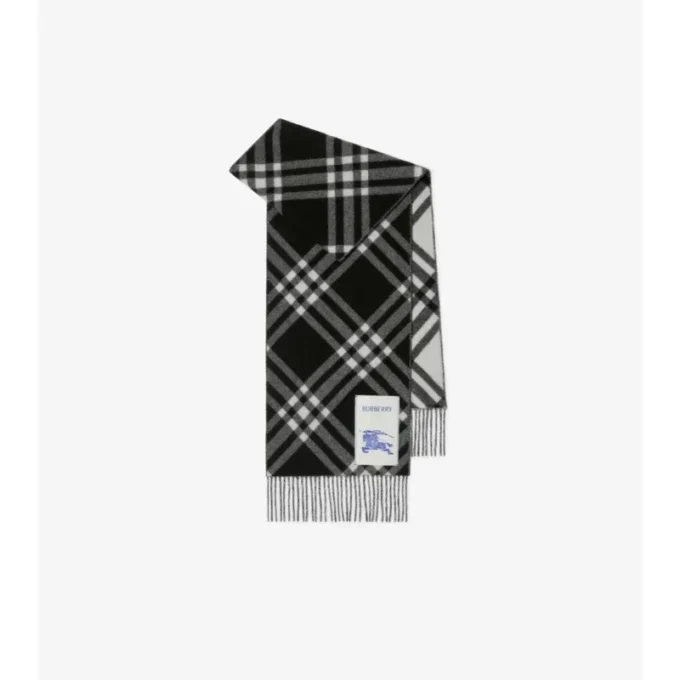 Check Cashmere Scarf