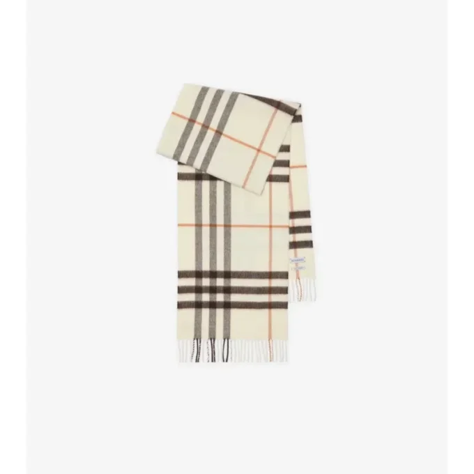 Check Cashmere Scarf