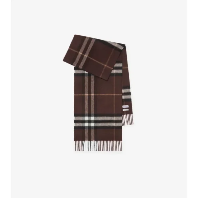 Check Cashmere Scarf