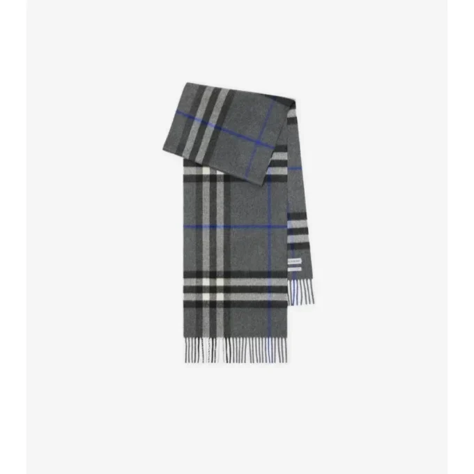 Check Cashmere Scarf