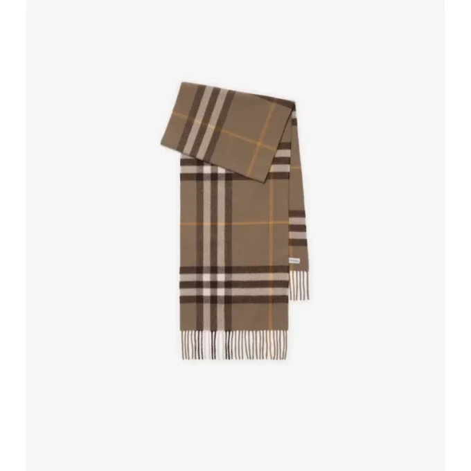 Check Cashmere Scarf