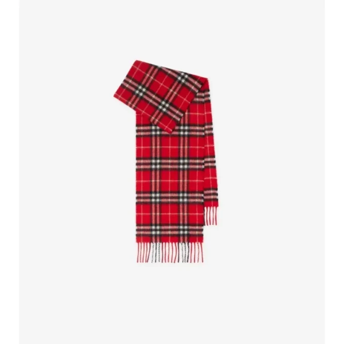 Check Cashmere Scarf