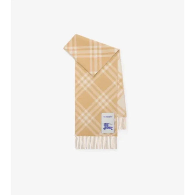 Check Cashmere Scarf