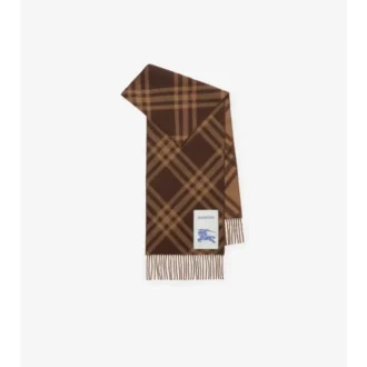 Check Cashmere Scarf
