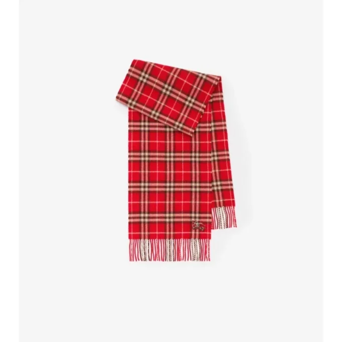 Check Cashmere Scarf