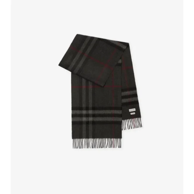 Check Cashmere Scarf