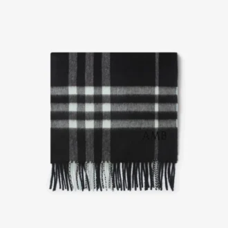 Check Cashmere Scarf