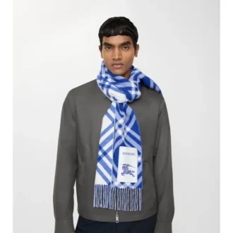 Check Cashmere Scarf