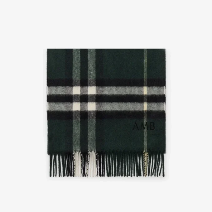 Check Cashmere Scarf