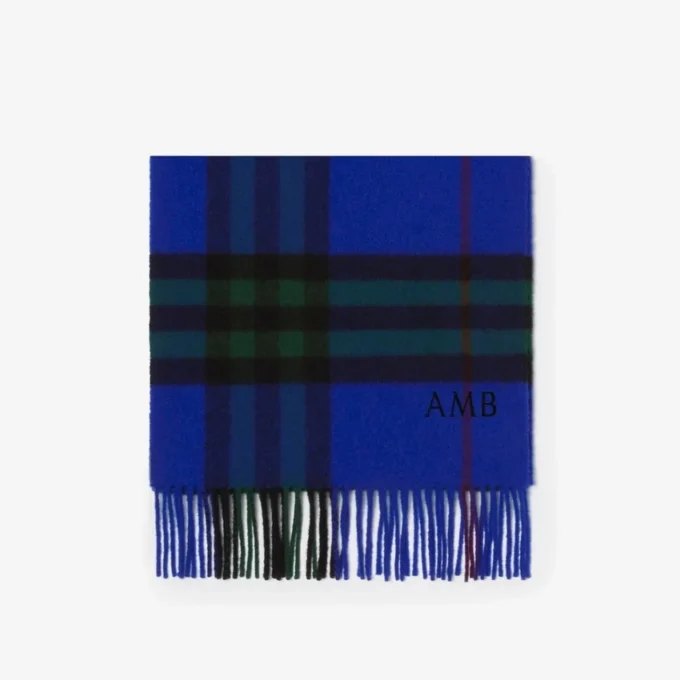 Check Cashmere Scarf