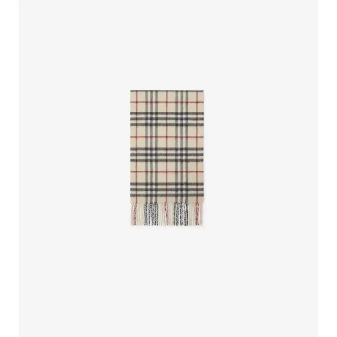 Check Cashmere Scarf