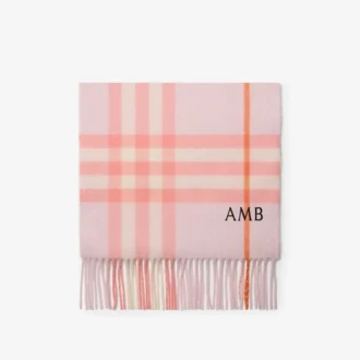 Check Cashmere Scarf