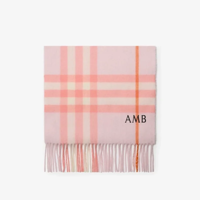 Check Cashmere Scarf