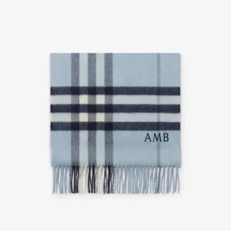 Check Cashmere Scarf