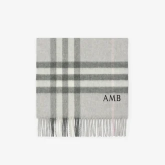 Check Cashmere Scarf