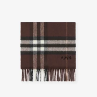 Check Cashmere Scarf