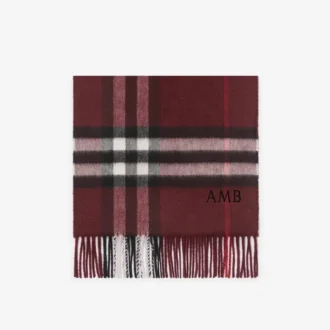 Check Cashmere Scarf