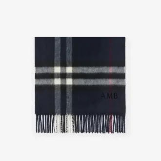 Check Cashmere Scarf