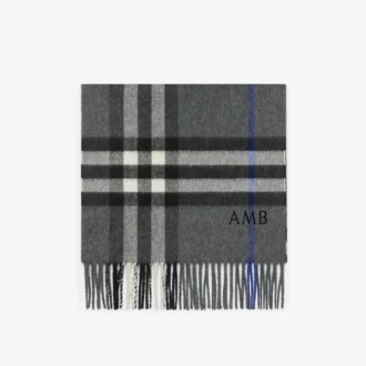 Check Cashmere Scarf