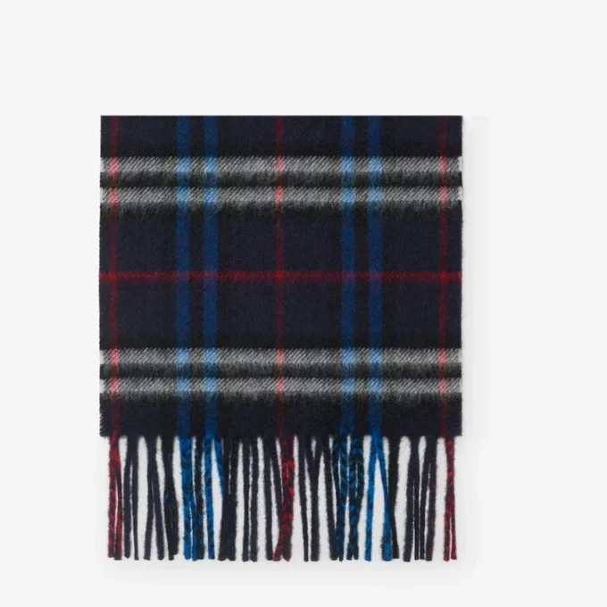 Check Cashmere Scarf