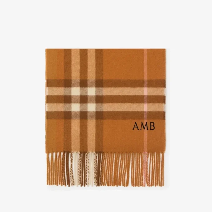 Check Cashmere Scarf