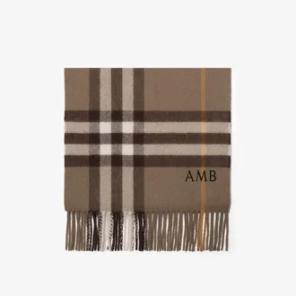 Check Cashmere Scarf