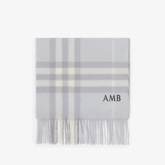 Check Cashmere Scarf