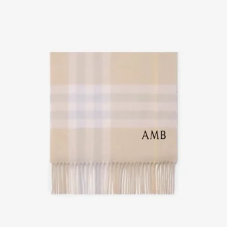 Check Cashmere Scarf