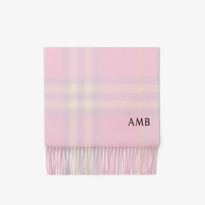 Check Cashmere Scarf