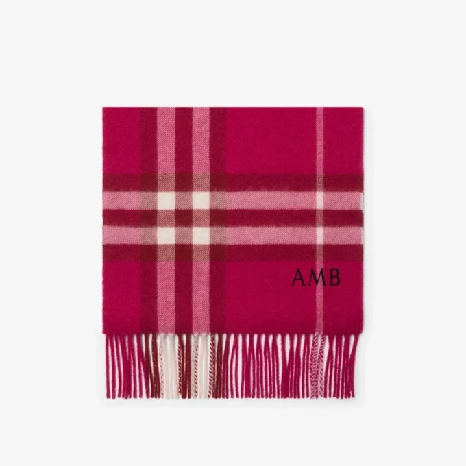 Check Cashmere Scarf