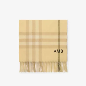 Check Cashmere Scarf