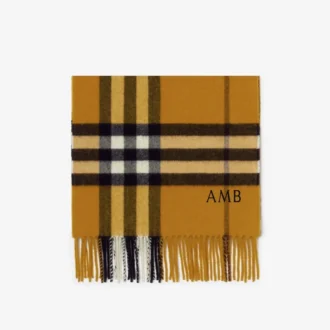 Check Cashmere Scarf