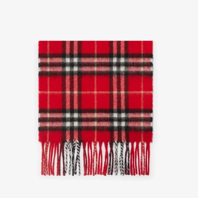 Check Cashmere Scarf