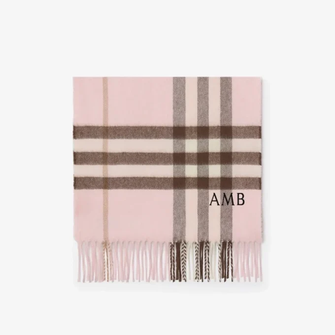 Check Cashmere Scarf