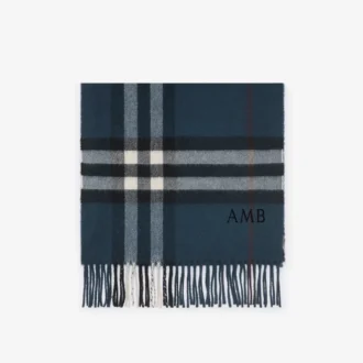 Check Cashmere Scarf