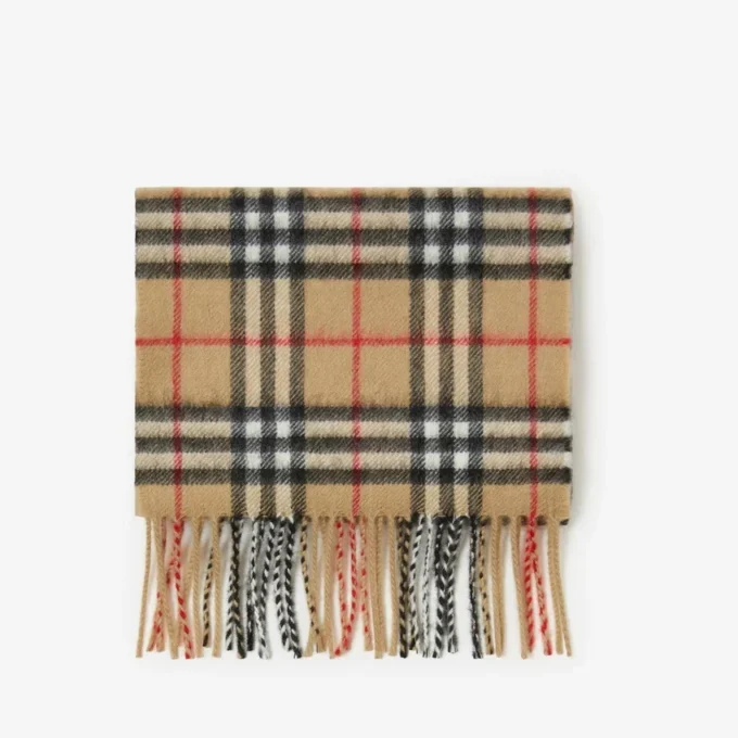 Check Cashmere Scarf