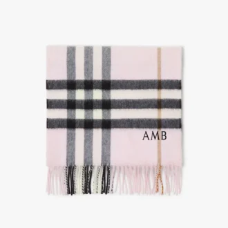Check Cashmere Scarf