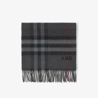 Check Cashmere Scarf