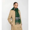 Check Cashmere Scarf