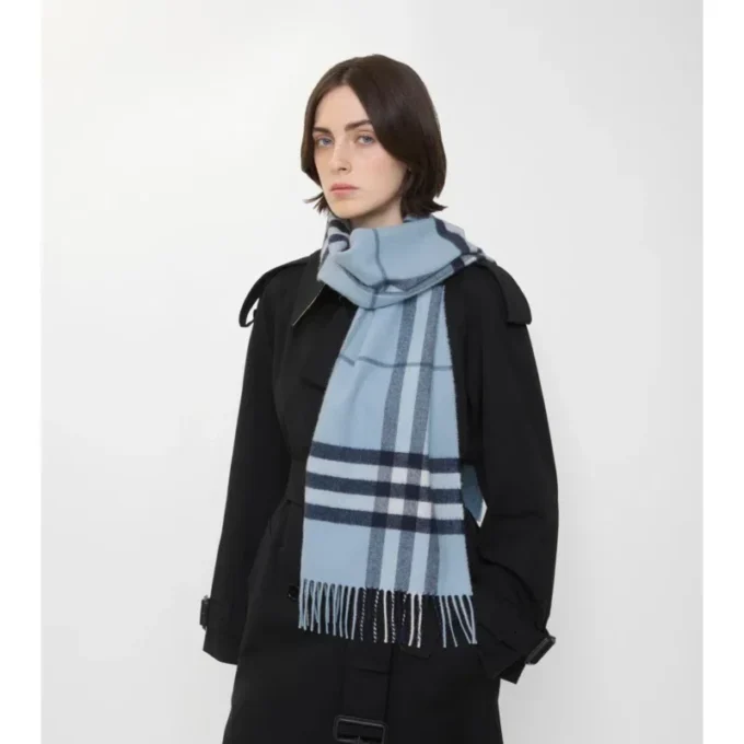 Check Cashmere Scarf