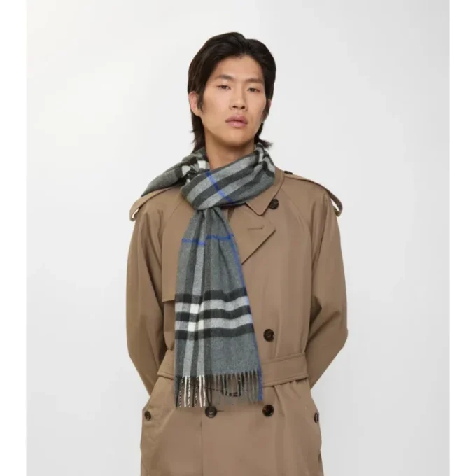 Check Cashmere Scarf