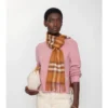 Check Cashmere Scarf