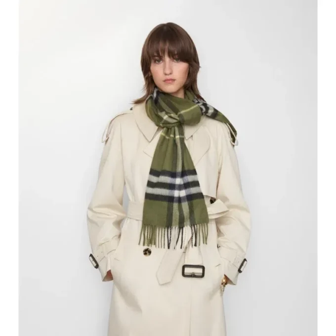 Check Cashmere Scarf