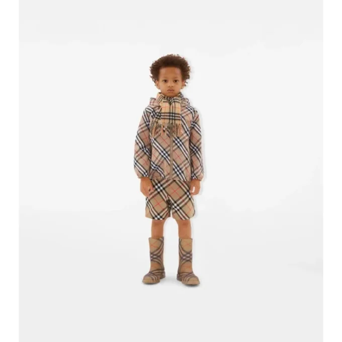 Check Cashmere Scarf