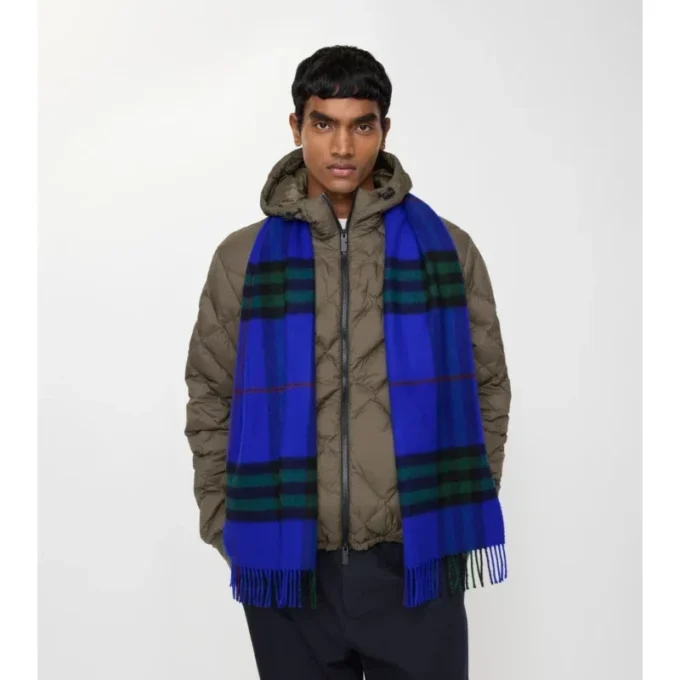 Check Cashmere Scarf