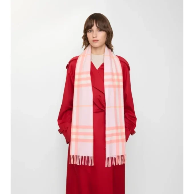Check Cashmere Scarf